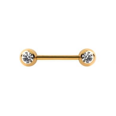 Brustwarzenpiercing mit Steinen