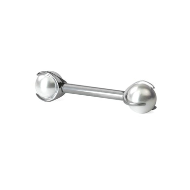 Titan-Stabpiercing mit Perlen für Brustwarzen
