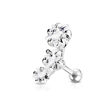 Helixschmuck mit drei Sternen