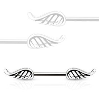Brustwarzenpiercing mit Engelsflügeln