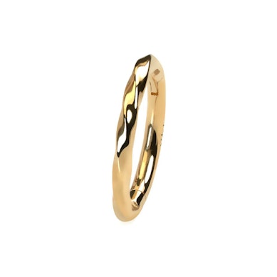 14K Goldring mit gedrehtem Design