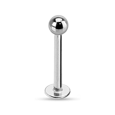 Labret aus Titan mit innenseitigen Gewinde