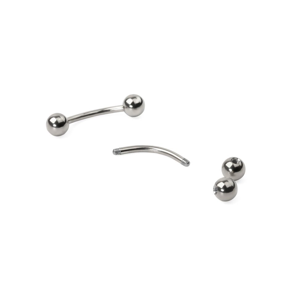 Gebogener Stecker aus Titan
