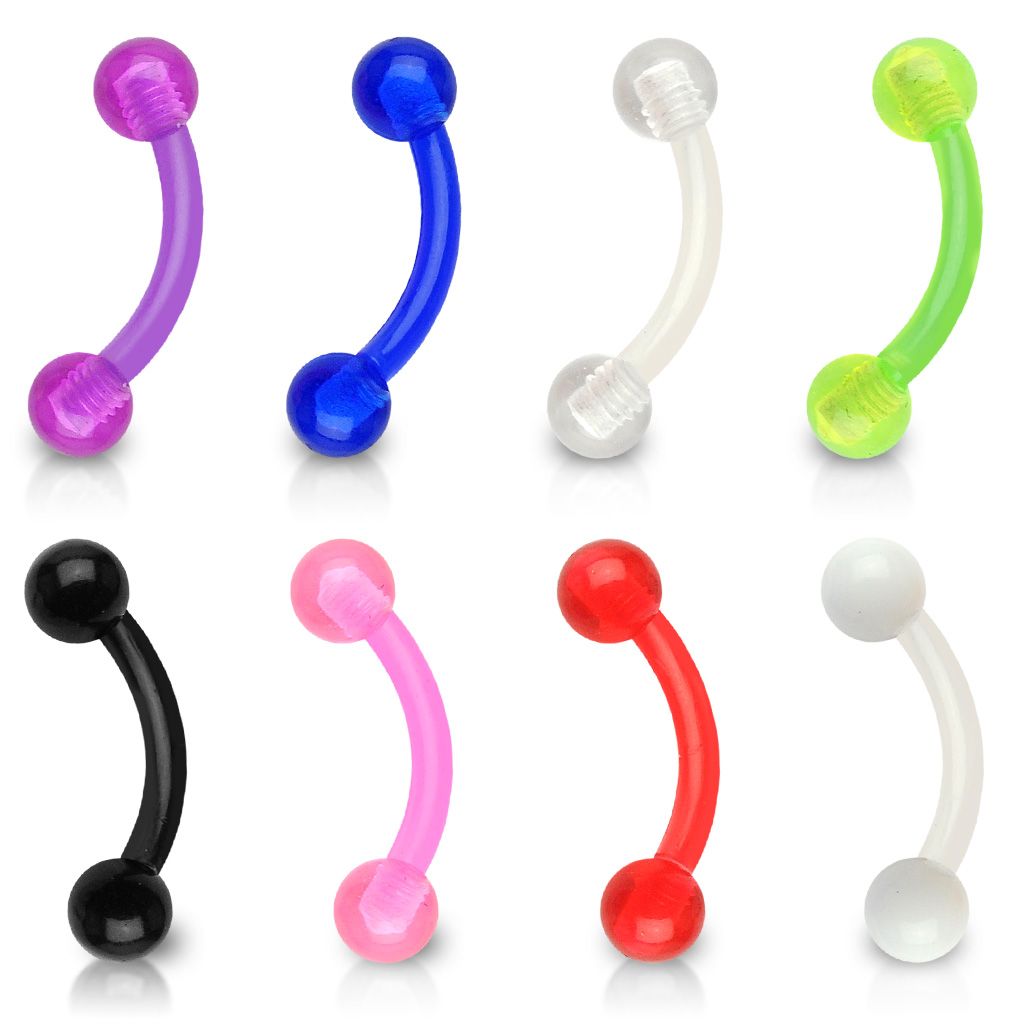 Gebogener PTFE Stecker in vielen Farben