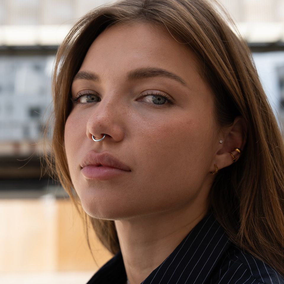 Endlos Ring aus 14 Karat Gold mit Scharnier