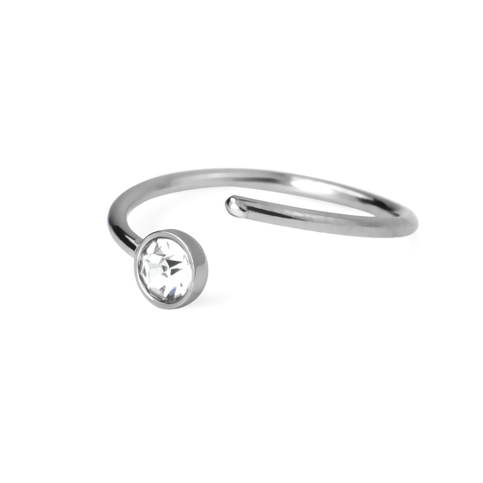 Ring mit einem festen Stein in vielen Farben
