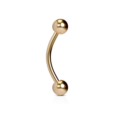 Rotgold beschichteter gebogener Stab