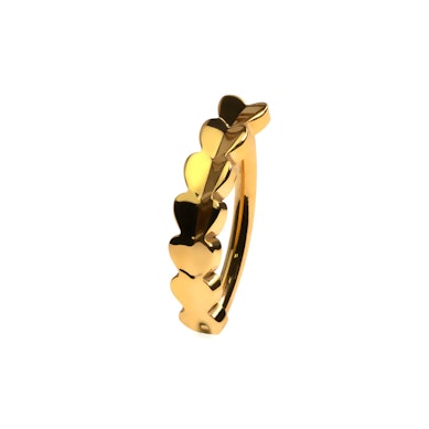 Bauchnabelklicker aus Titan mit Herzen