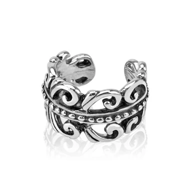 Earcuff mit Verschnörkelungen
