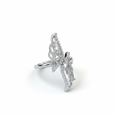 Earcuff aus Chirurgenstahl mit Flügeln