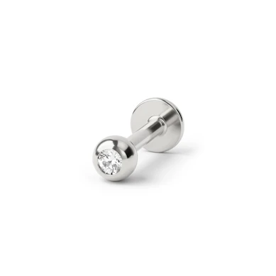 Labret mit Stein