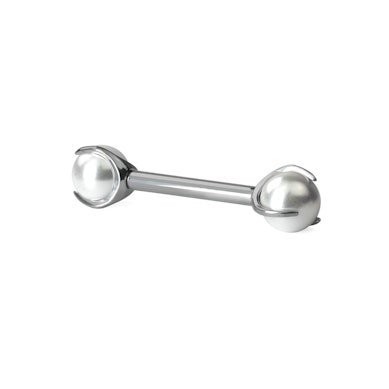 Titan-Stabpiercing mit Perlen für Brustwarzen