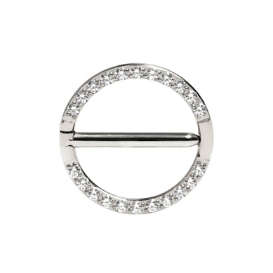 Nippelklicker aus Titan mit Pave-Steinen