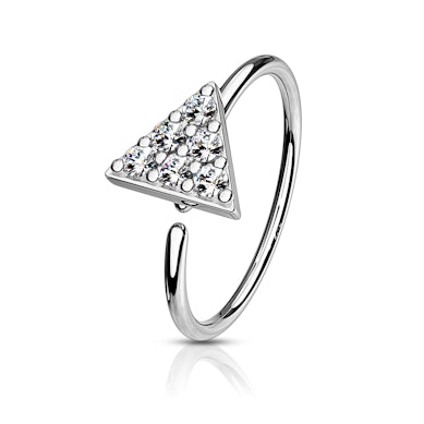 Ring mit steinbesetztem Dreieck