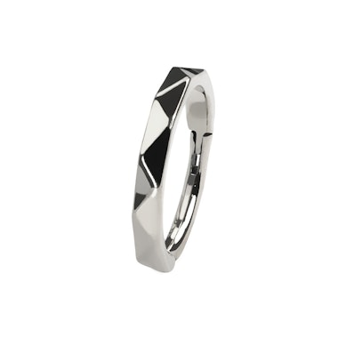 Nasenring mit Diamantmuster aus Titan