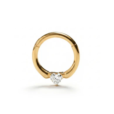 Titan-Ring mit Herzstein