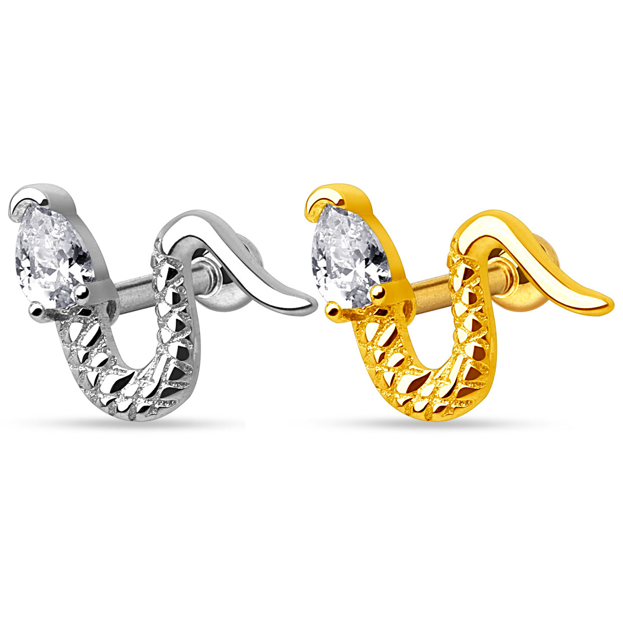 Ohrschmuck mit einer Schlange