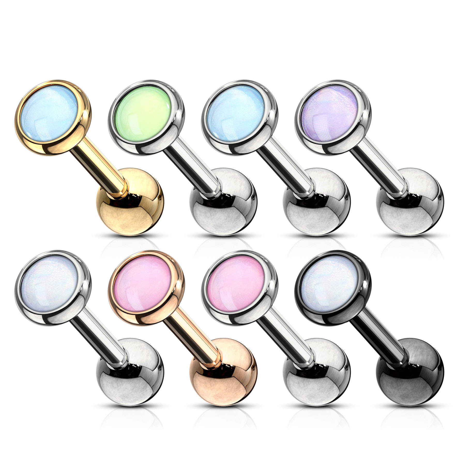 Ohrpiercing mit reflektierendem Stein