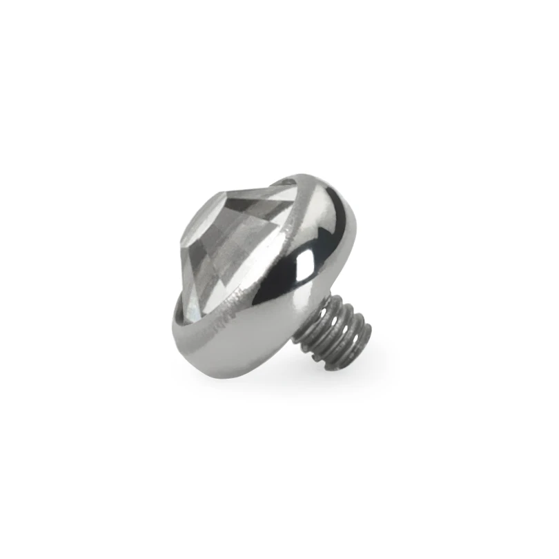 Dermal Anchor aus Titan mit Stein