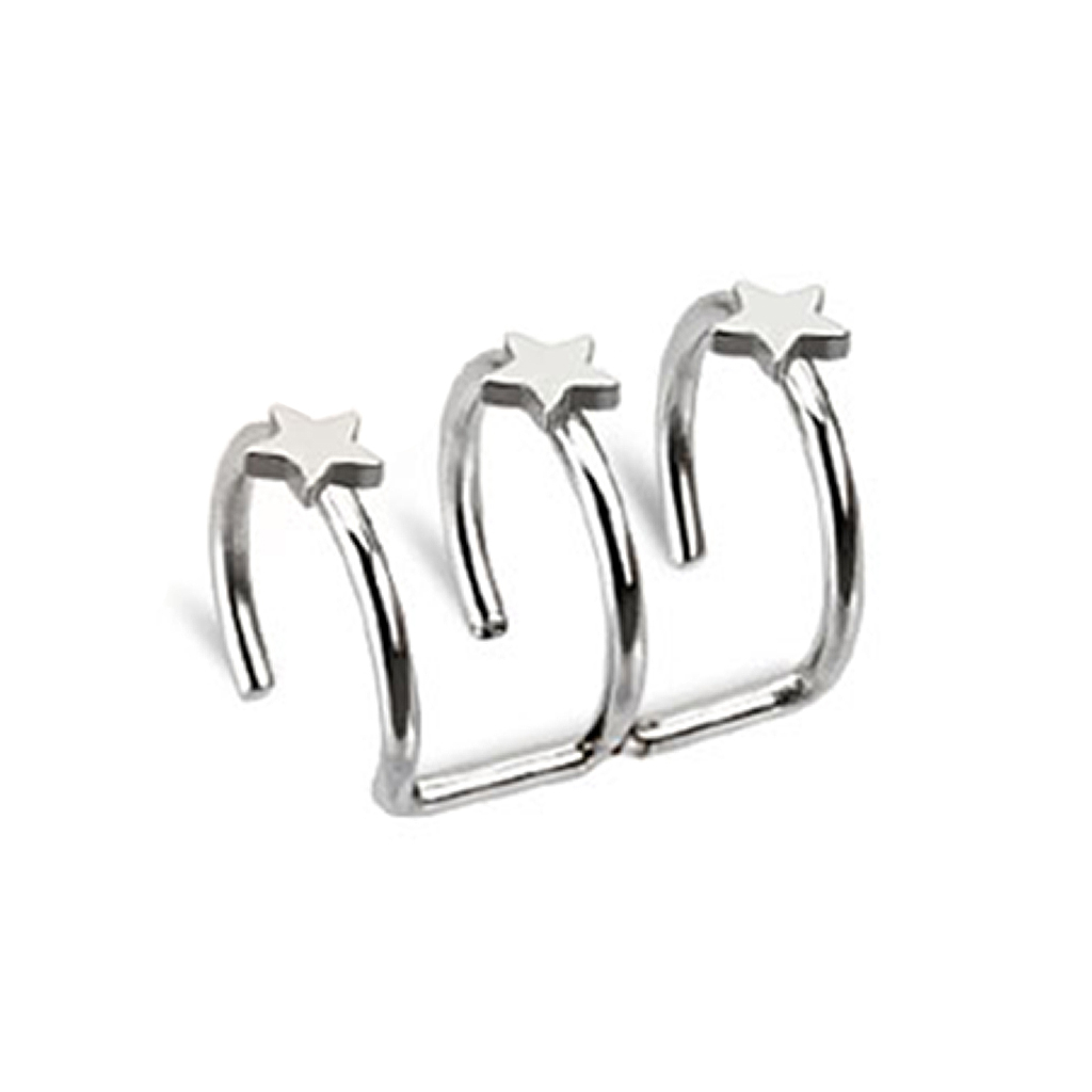 Fake Ohrenpiercing mit Sternen