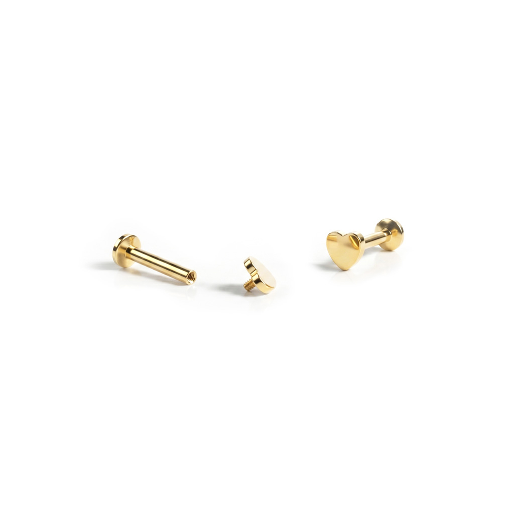 Labret mit Herzdesign