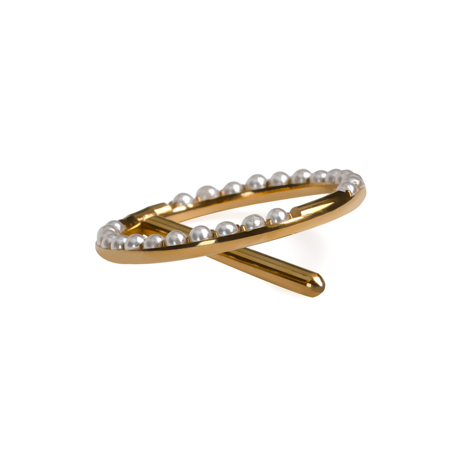 Perlenbesetzter Brustwarzenklicker aus Titan