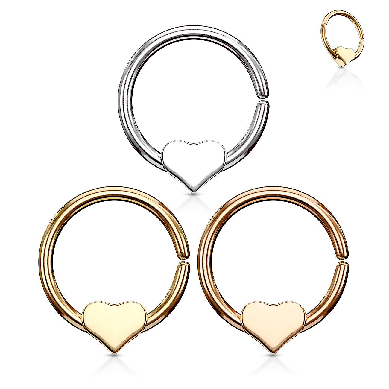 Ring mit einem losen Herz