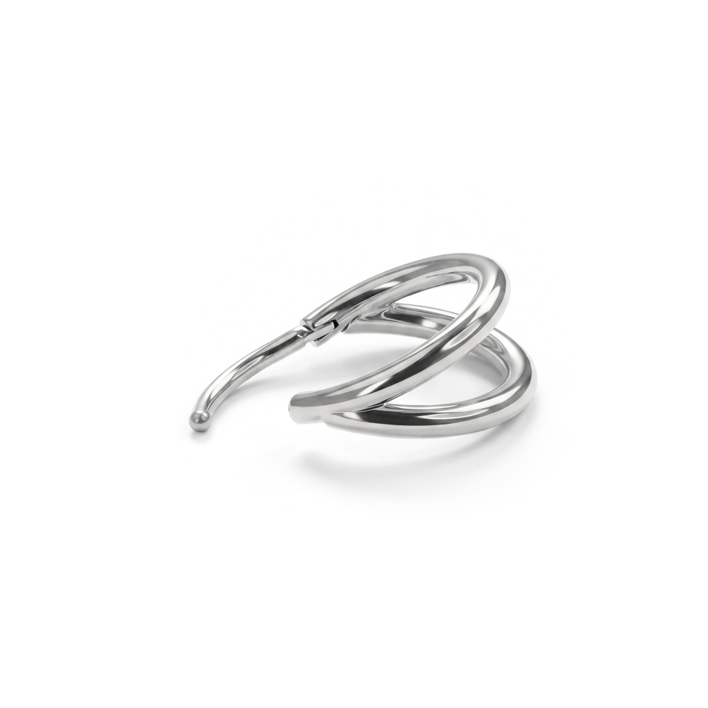 Doppelter Ring aus Titan