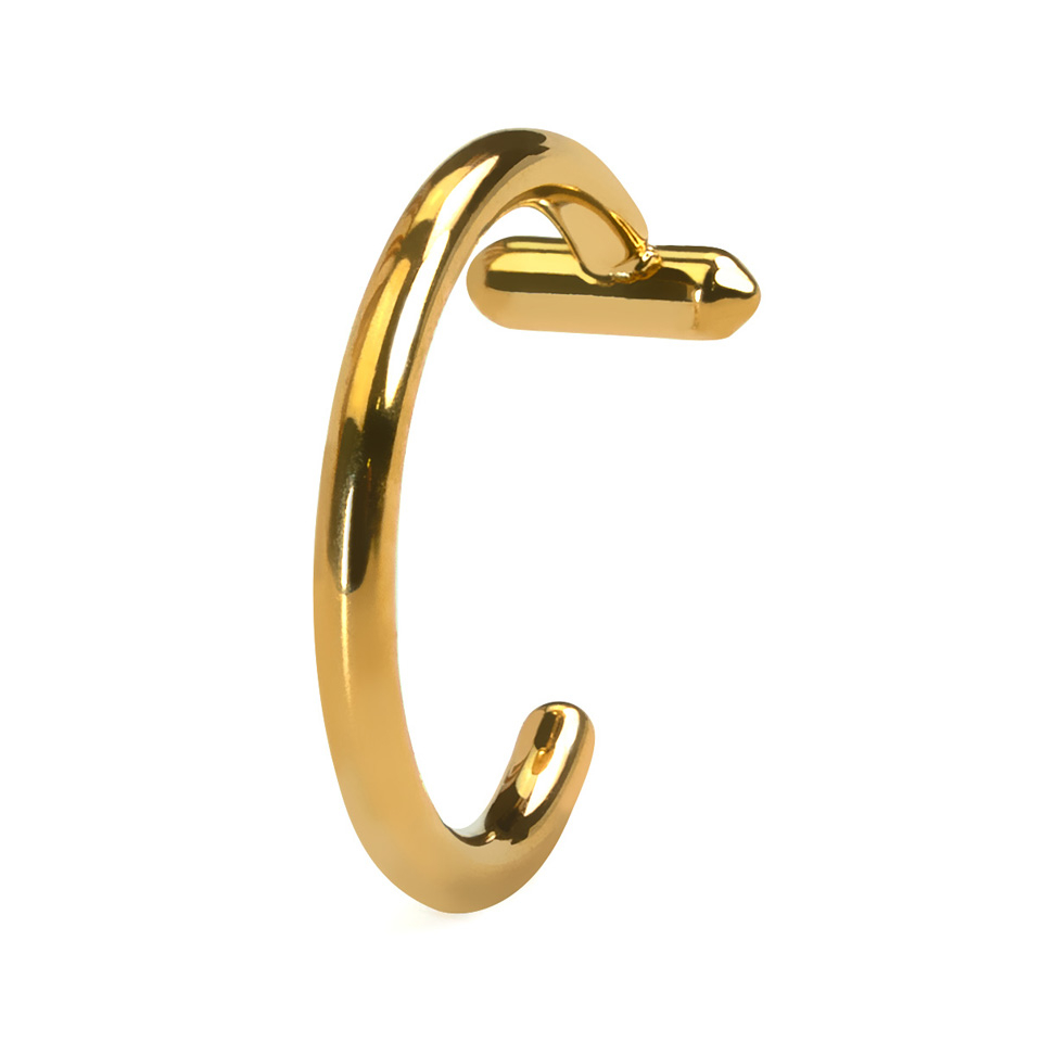 Offener Huggie-Ring mit Steg